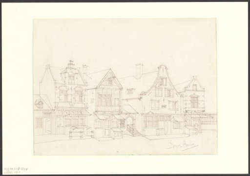 View of Oud-Holland during the World Exhibition for the Hotel and Travel Industry in 1895