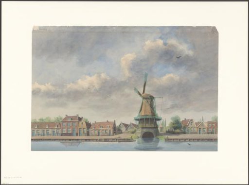View of a mill on the Overtoom