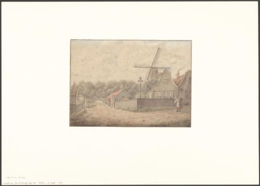 View of mill De Valk from the Voorweg