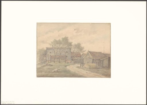 View of a farmstead on the Wolfsweg
