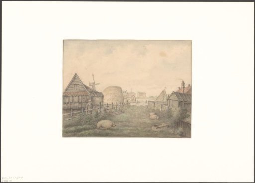 View of a farmstead opposite the Kostverlorenvaart