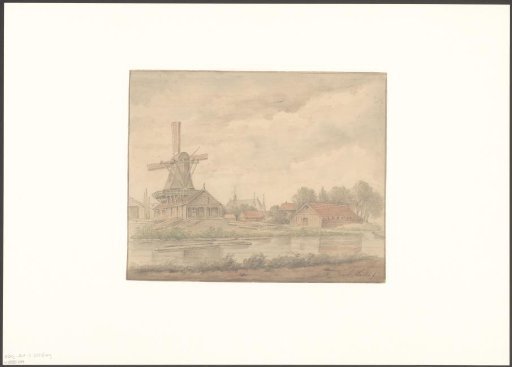 View of mill De Dommekracht from the Kostverlorenvaart