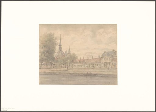 View of church De Liefde at the Lange Blekerspad from the Singel
