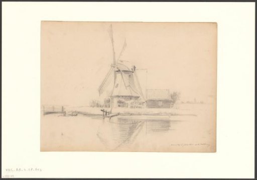 View of the Windmill De Bloem