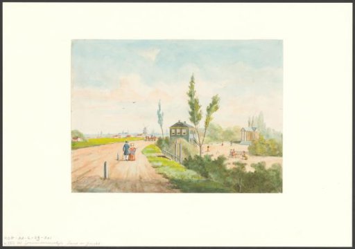 View of the Spaarndammerdijk and the garden Land- en IJzicht