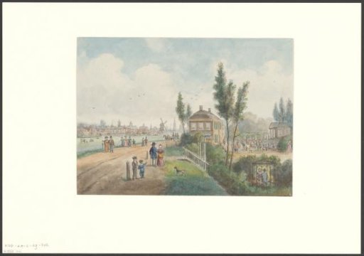 View of the Spaarndammerdijk and the Garden Land- en IJzicht