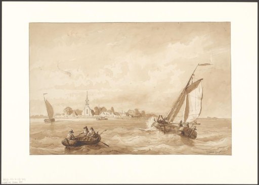 View of the Village of Sloten from the Haarlemmermeer