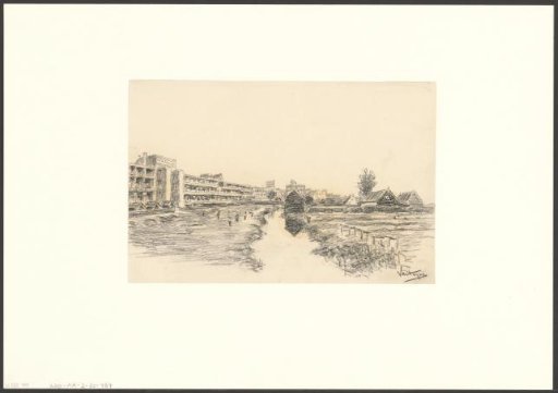 View of the canal gardens from the Orteliusstraat