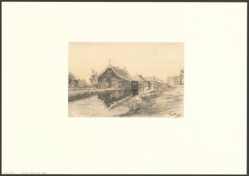 View of the Warmoestuinen near Van Spilbergen Street