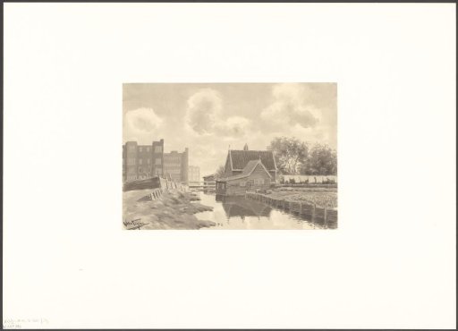 View of the Postjeswetering behind the Hoofdweg