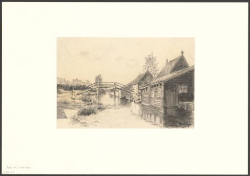 View of a bridge over the Postjeswetering