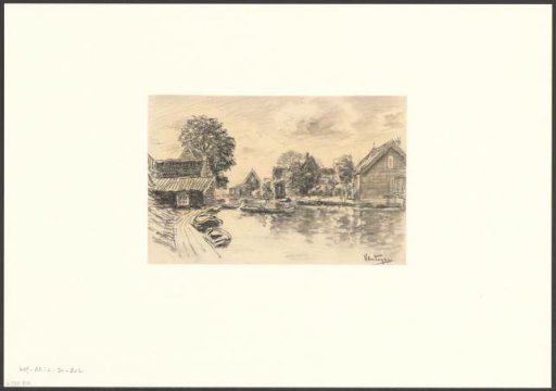 View of the Postjeswetering from the bridge on the Hoofdweg