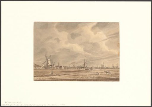View of Amsterdam from the Sloterdijkermeerweg