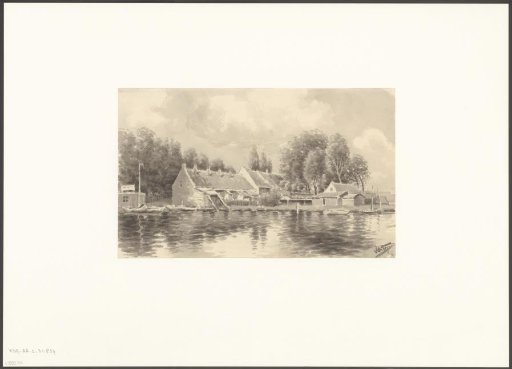 View of the Schinkel near Huis Te Vraag, seen from the shunting yard