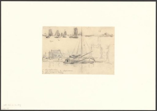 View of Several Sailing Boats on the Schinkel, the Ringvaart and the Kostverlorenvaart