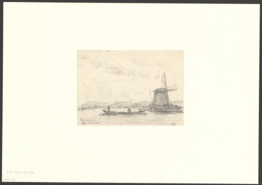 View of the Koenenmolen on the Nieuwe Meer