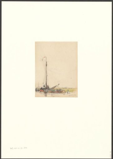 View of a Sailing Boat on the Schinkel