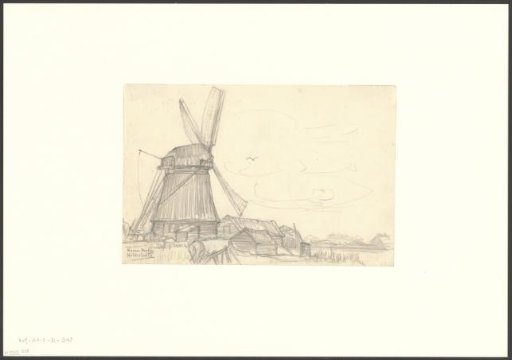 View of the Koenen Mill on the Nieuwe Meer