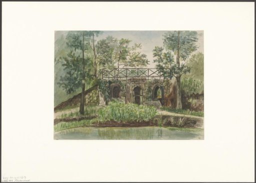 View of a bridge at Frankendael park