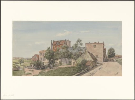 View of the Ringdijk, corner of Weesperzijde