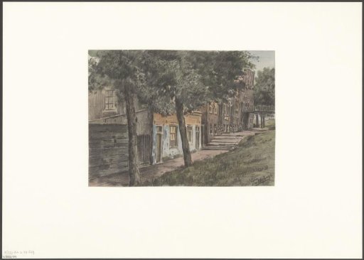 View of several houses on the Weesperzijde