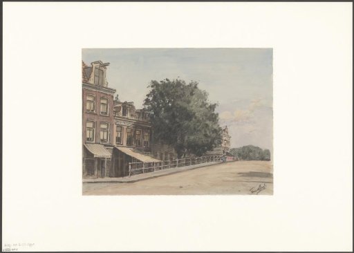 View of several houses on the Weesperzijde