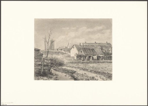 View of the Weesperzijde with a railway crossing