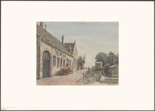 View of the railway crossing at the Weesperzijde
