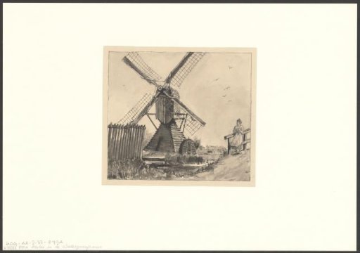 View of a mill near the Watergraafsmeer