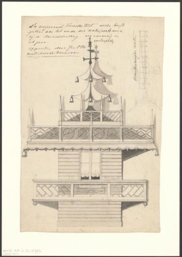 Composition with a Part of the Turkish Tent at the Watergraafsmeer