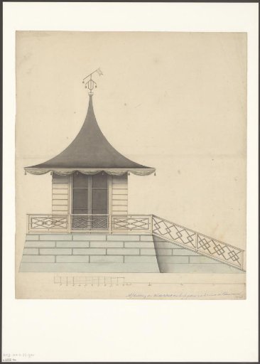 Composition with a part of the Turkish Tent at the Watergraafsmeer