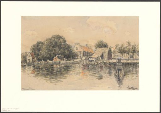 View of the Great Harbour at Nieuwendam