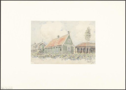View of houses in Nieuwendam