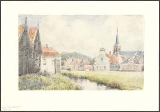 View of Nieuwendam with the Tower of the Saint Augustine Church