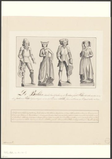 Four grave monuments from the Vierschaar in the Amsterdam town hall