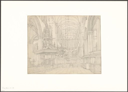 Interior of the New Church, viewed towards the choir