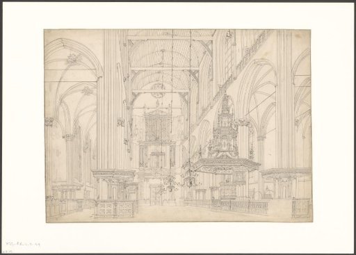 Interior of the New Church, looking towards the organ