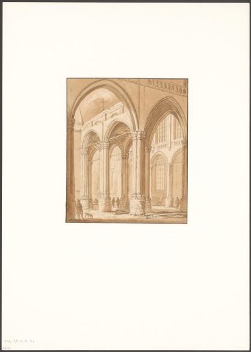 Interior of the New Church after the fire of 1645