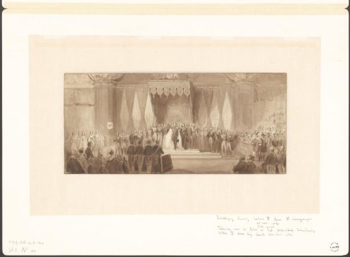 Inauguration of King William II in the New Church