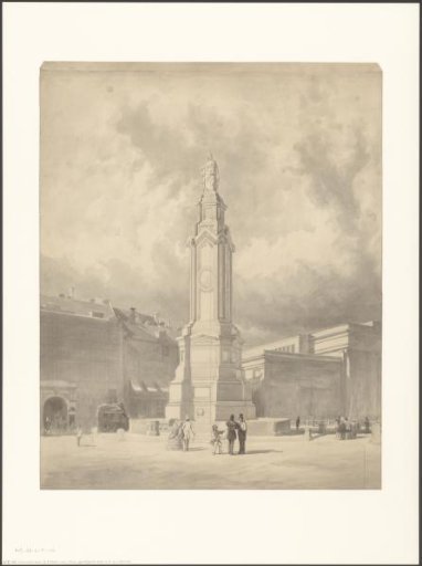 Design for a monument for Johannes Baptist Tetar van Elven