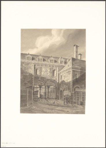 View of the entrance to the Beurs of Hendrik de Keyser