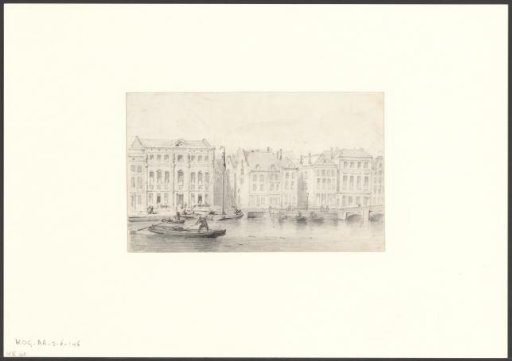 View of the Spui and the buildings of Arti et Amicitiae and the Reading Museum