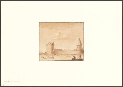 View of the Kloveniersdoelen and the Roundel on the Amstel