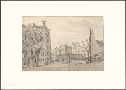 View of the Amstel seen from brewery De Roskam and the Diaconieweeshuis