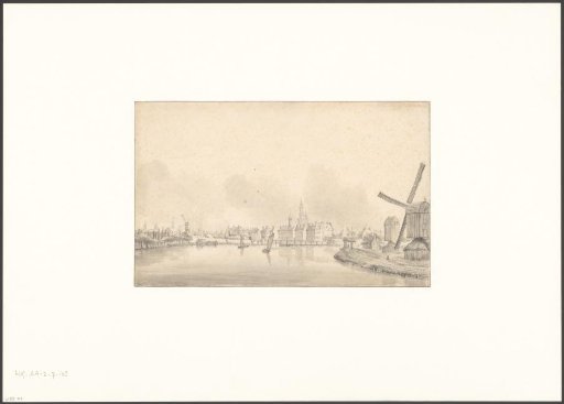 View of the Amstel towards the Blauwbrug