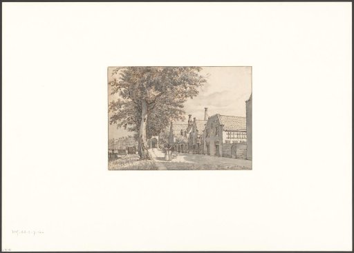 View of the Amstel near the residence and warehouse of the Rasphuis mill and the former Diaconie brewery