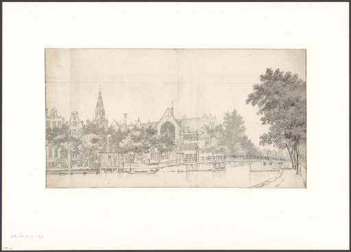 View of the Old Church from the Oudezijds Voorburgwal