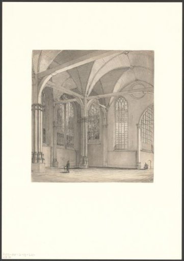 Interior of the Oude Kerk with view towards the Women's Choir