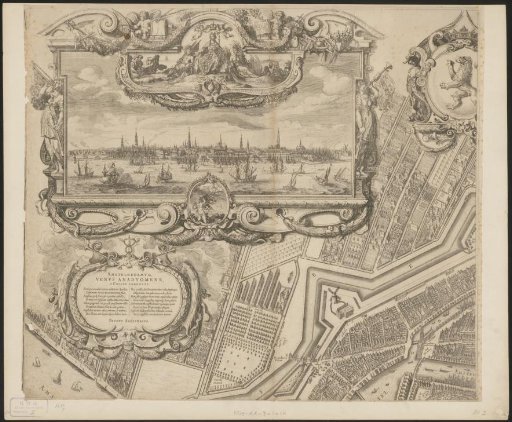 Map of Amsterdam (top left sheet)