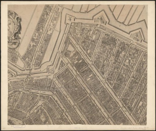Map of Amsterdam (top middle sheet)